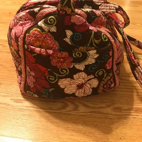 Vera Bradley Floral Bag - Pink and Brown - Picture 2 of 4